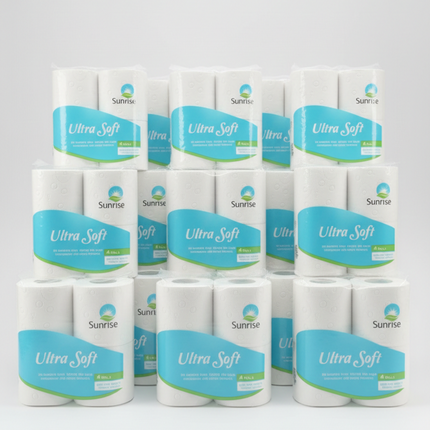 Papel higienico doble hoja metros 130g | Paquete 4 rollos, Manga 18 paquetes | Suave, resistente e ideal para emprendedores y negocios (Copia)