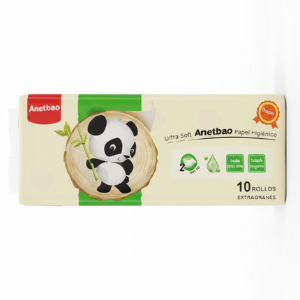 Papel higienico doble hoja 20 metros 130g | Paquete 10 rollos, Manga 6 paquetes | Suave, resistente e ideal para emprendedores y negocios