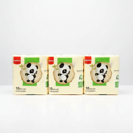 Papel higienico doble hoja 20 metros 130g | Paquete 10 rollos, Manga 6 paquetes | Suave, resistente e ideal para emprendedores y negocios