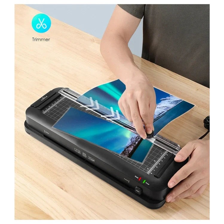 Laminador manual multifuncional 3 en 1 - lamina perfora y corta