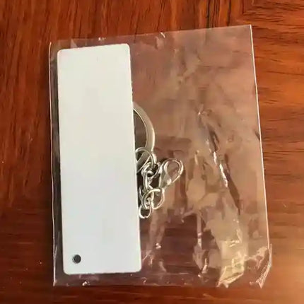 Llavero Lamina Metálica Sublimable Ambos Lados Preventa