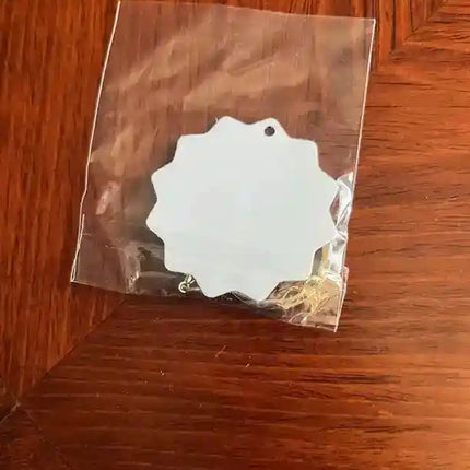 Llavero Lamina Metálica Sublimable Ambos Lados Preventa