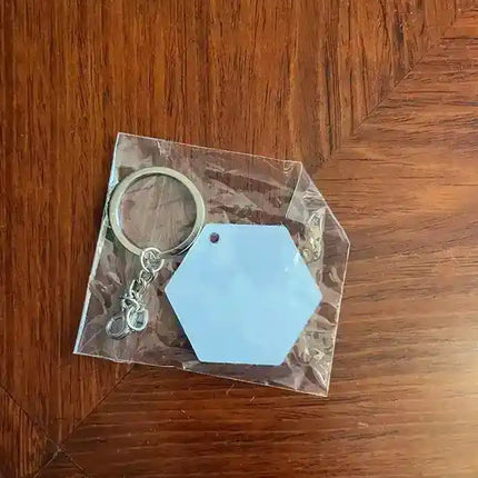 Llavero Lamina Metálica Sublimable Ambos Lados Preventa