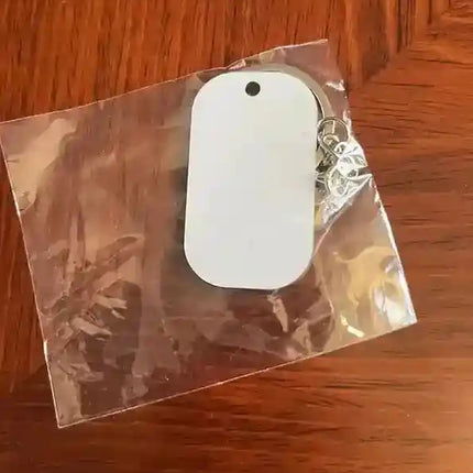 Llavero Lamina Metálica Sublimable Ambos Lados Preventa