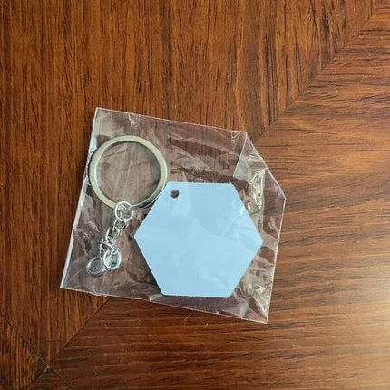 Llavero Lamina Metálica Sublimable Ambos Lados Estampados