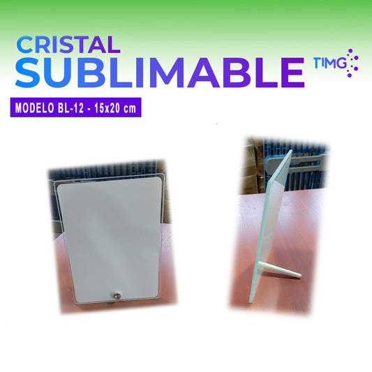 Cristal sublimable modelo bl-12 - 15*20 cm