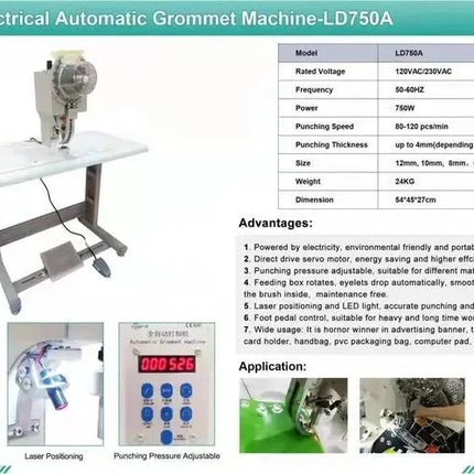 Maquina automatica de Ojetillos BD750A