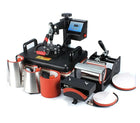 Máquina de sublimación 8 en 1 con accesorios para tazones y platos