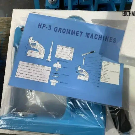 Máquina de ojales de prensa manual