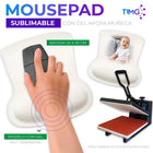 Mouse pad sublimable con apoyo de gel para la muñeca de 24 × 20 cm