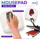 Ejemplo de uso y estampado del mousepad sublimable con apoyo de muñeca