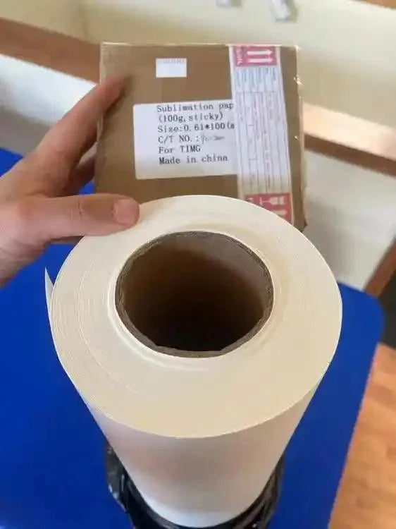 Papel sublimación en rollo 100 grs 1 1 mt de ancho x 100 metros con sticky