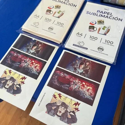 Papel sublimación secado instantáneo 100 hojas - 100 grs - A4