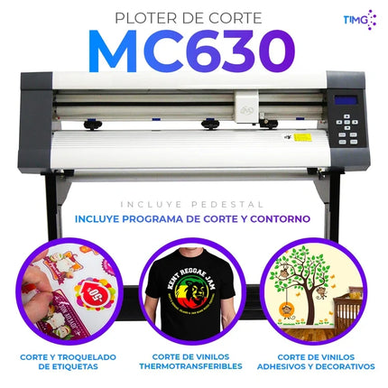Ploter de corte MC630 incluye programa Signmaster - 60 cm de ancho - corte por contornos y pedestal