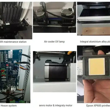 Plotter DTF UV blanco 2 cabezales xp600 - cama de arrastre para FILM AB - CYMKW