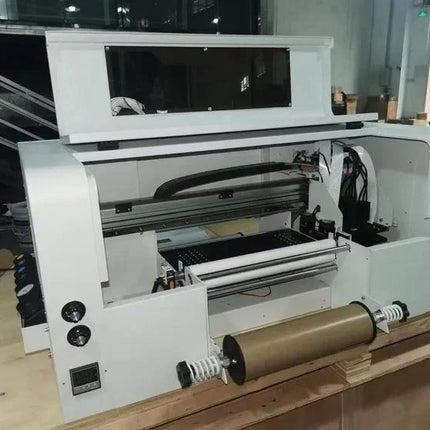 Plotter DTF UV blanco 2 cabezales xp600 - cama de arrastre para FILM AB - CYMKW