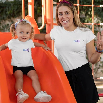 Polos Sublimables de Niños 0 al 16 Cuello Redondo blanco