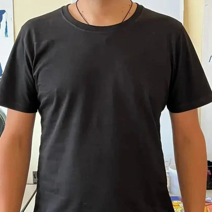 Poleras Negras Algodón L , Estampados, DTF, Transfer, Serigrafia