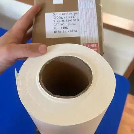 Papel sublimación en rollo 100 grs 1 1 mt de ancho x 100 metros con sticky