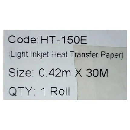 Rollo papel transfer telas claras ht-150s 042*30 eco