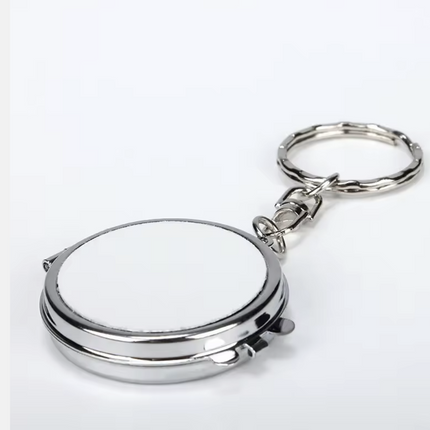Llavero  Espejo Metalico Sublimable Redondo y rectangular  Abridor Personaliza para Reuniones, Cumpleaños Souvenir (Copia)