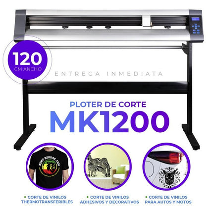 Ploter de corte Mk1200 sin software ni pedestal - 120 cm de ancho - corte y dibujo sin pedestal.