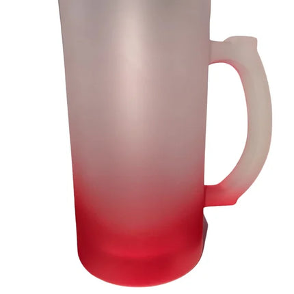 Vaso shopero para sublimar Vidrio 16oz Base de Color Cervecero sublimable