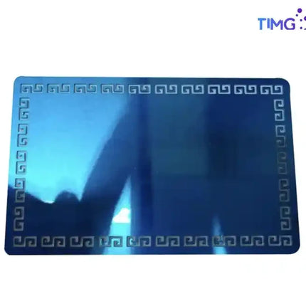 Tarjeta de presentacion de aluminio - azul - 100 unidades