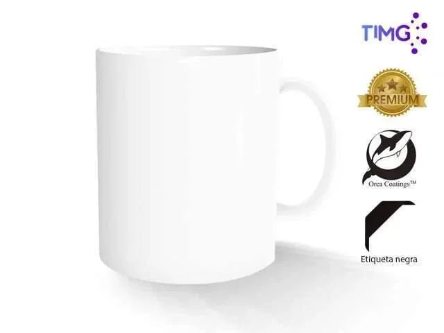 Tazon Blanco 11oz TIMG Black - AAA+ embalaje 36