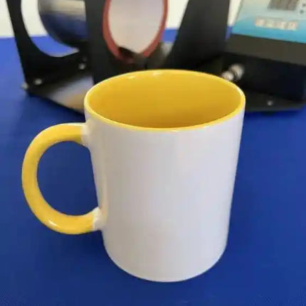 Tazones asa e interior de color 11oz - incluyen caja individual - diferentes colores