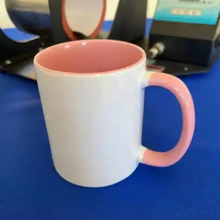 Tazones asa e interior de color 11oz - incluyen caja individual - diferentes colores