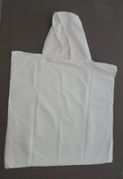 Capa toalla blanca infantil con capucha para sublimar