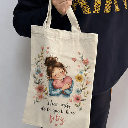 bolsa de lona estampada 