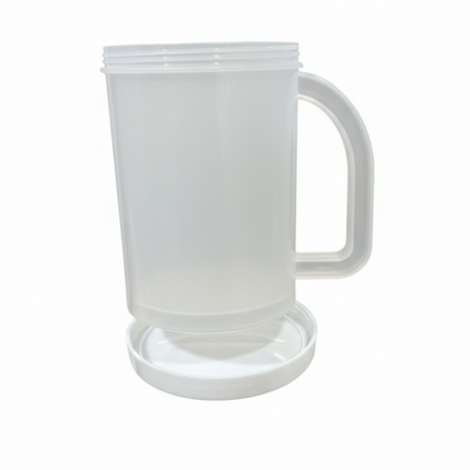 Vaso Cervecero Congelable 350 ml con Tapa | Mantiene tu Bebida Helada