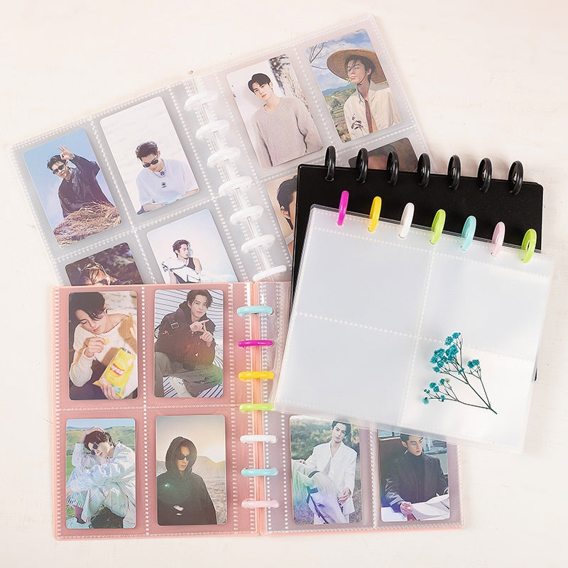 Álbum fotográfico transparente 30x23  de 10 hojas, 80 casillas de 9x6,6cm para poner  fotos y  personalizar
