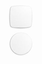 Placas metálicas sublimables cuadrada y redonda de 5,9 cm