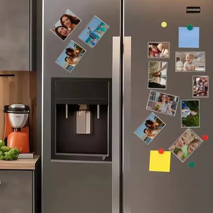 Acrílico magnético 4,5x7cm transparente - Set de 100ud... Personaliza regalos, fiestas, reuniones o cumpleaños