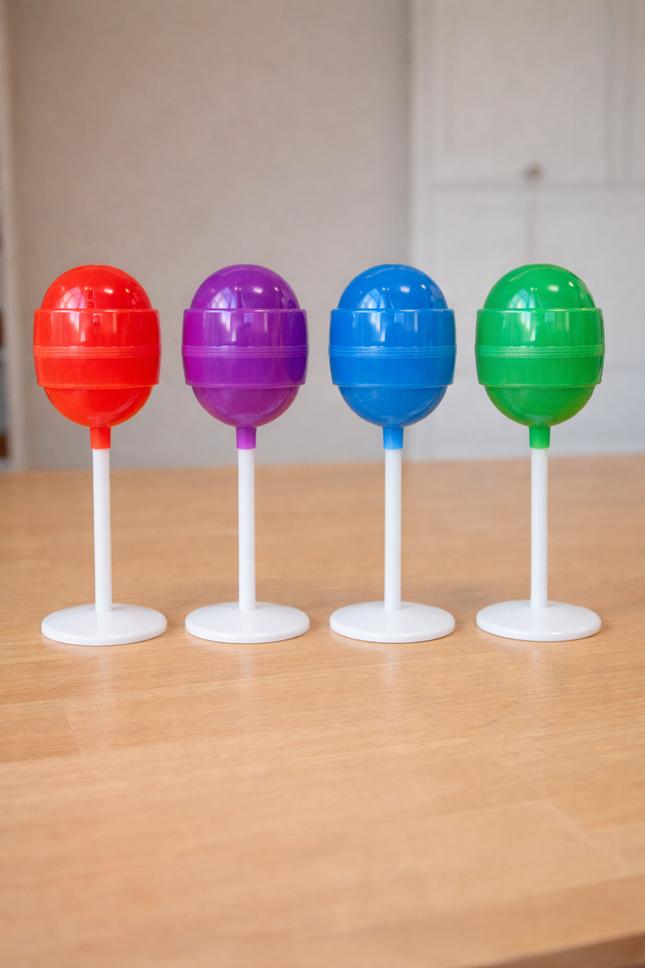 Tutsi Pop plastico 40 cm  personalizable UV adhesivo | Pack 5 colores mixtos | Ideal para vinilo, resina o adhesivos | Emprendedores y creativos