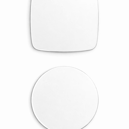 Placa Metálica Sublimable 5.9 cm para Imanes y Manualidades