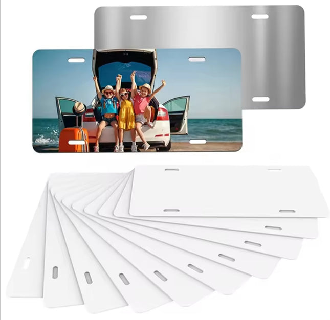 Lamina de aluminio ( modelo Patente) sublimable 30x15cm Brillante Para estampar  personaliza, estampa