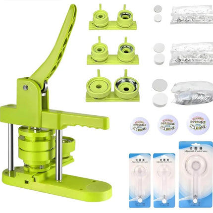 Kit Maquina de chapita molde 58mm, 25mm, 37mm