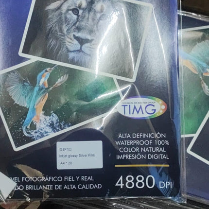 Papel fotografico A4 100gr silver  20 hojas para trabajos manuales