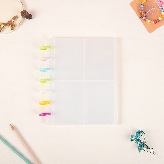 Álbum fotográfico transparente 30x23 con 10 hojas y 80 casillas | Personalizar con adhesivos, UV DTF o stickers | Ideal para emprendedores