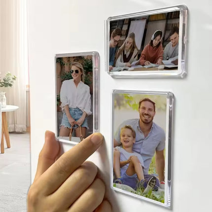 Acrílico magnético 4,5x7cm transparente - Set de 100ud... Personaliza regalos, fiestas, reuniones o cumpleaños