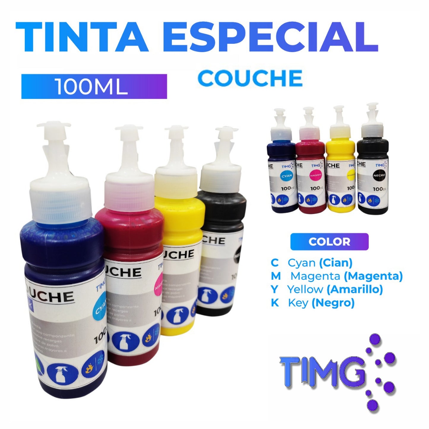 Tinta especial couche - 100 ml  - serie tmj