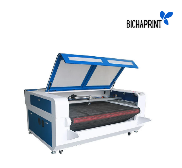 CNC Laser CO2 1610  con cama Rotatoria para corte de textiles y patrones