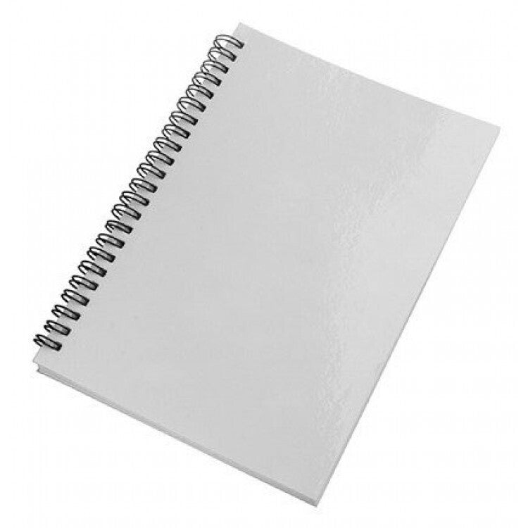 Cuaderno sublimable A4 tapa dura con espirales 80 hojas