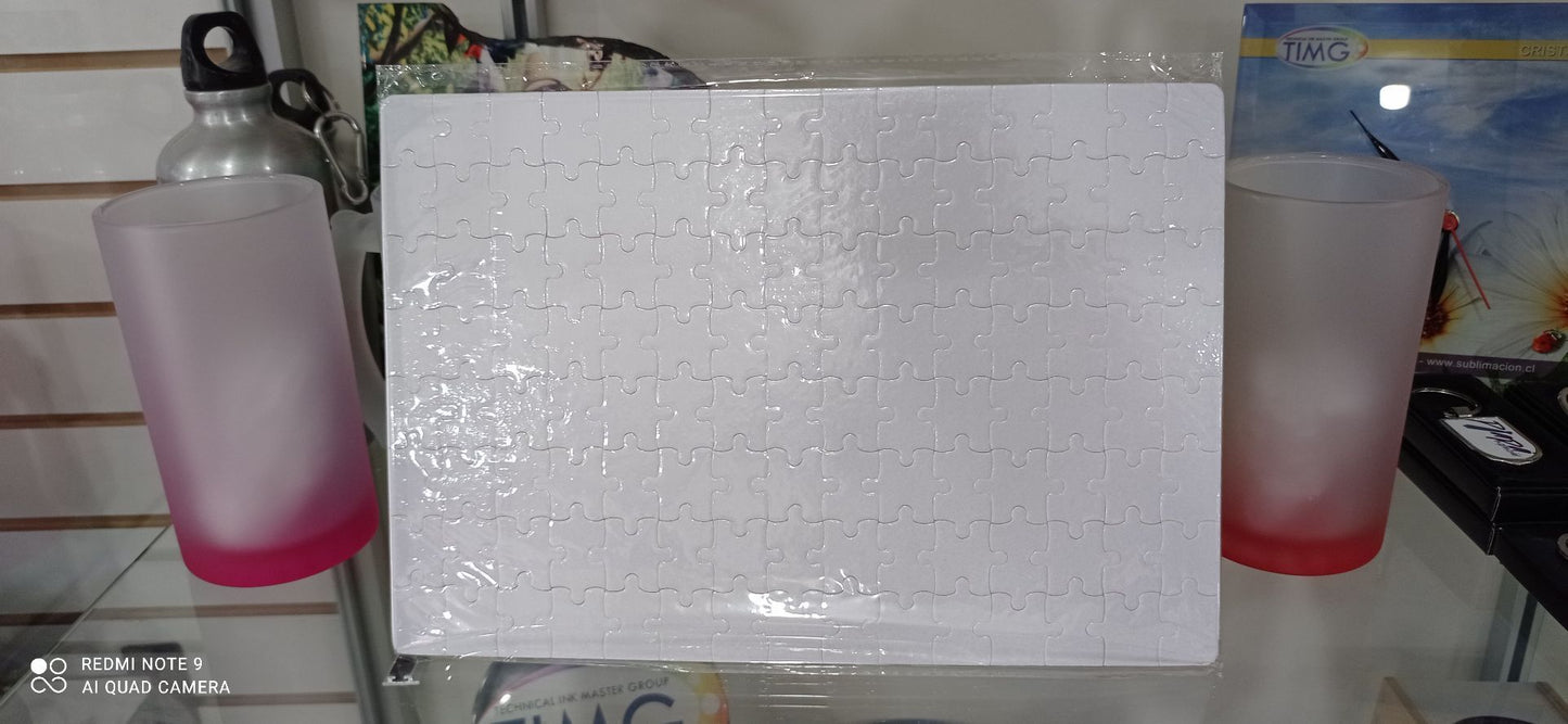 Puzzle sublimable rectangular tamaño A4, 120 piezas
