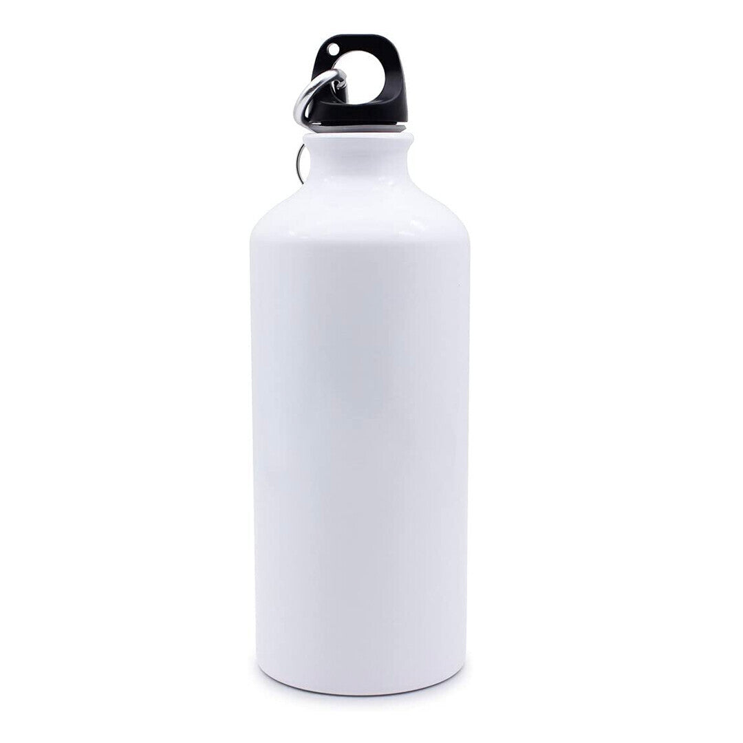 Botella metálica sublimable blanca 600ml incluye caja