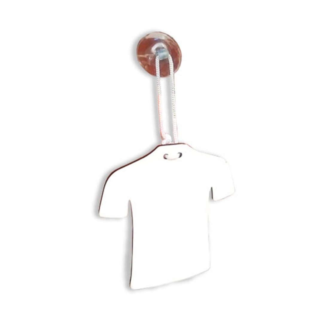 MDF sublimable forma camiseta ambos lados sublimables, incluye chupón